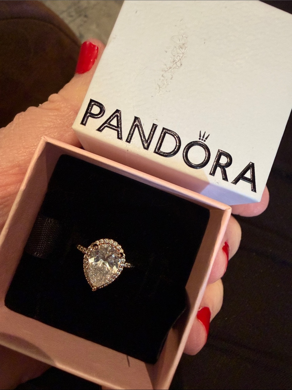 Pandora Pear Shaped Ring